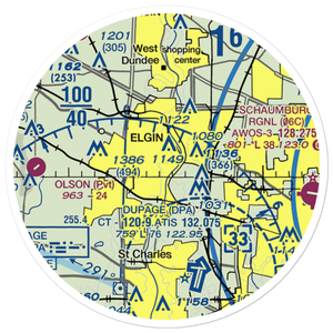 Turner Seaplane Base (IS23) VFR Sectional Sticker (20 mile)