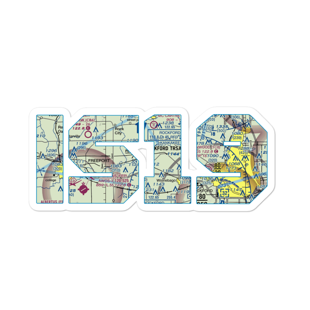 Carlson RLA Restricted Landing Area (IS19) VFR Sectional Sticker 