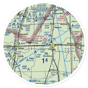 Dietchweiler Airport (IS02) VFR Sectional Sticker (30 mile)