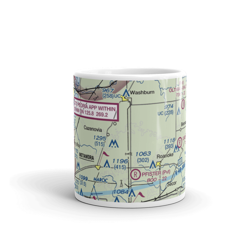 Jay Schertz Farm Airport (IS00) VFR Sectional  Mug 