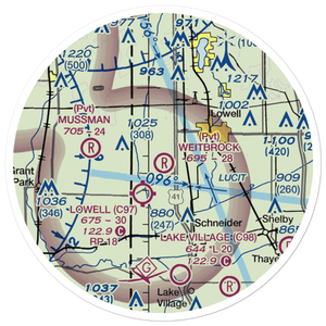 Wietbrock Airport (IN90) VFR Sectional Sticker (20 mile)