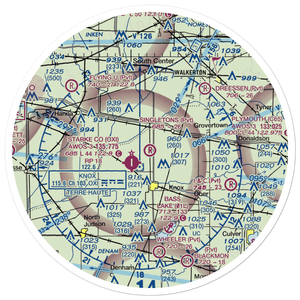 Singleton's Landing Strip (IN87) VFR Sectional Sticker (30 mile)