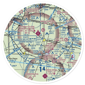 Wilson Airport (IN86) VFR Sectional Sticker (30 mile)