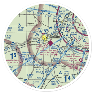 Bowlin Airport (IN85) VFR Sectional Sticker (30 mile)