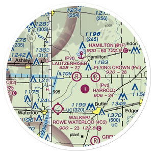 Lautzenhiser Airpark (IN83) VFR Sectional Sticker (20 mile)
