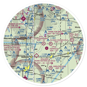 Lautzenhiser Airpark (IN83) VFR Sectional Sticker (30 mile)