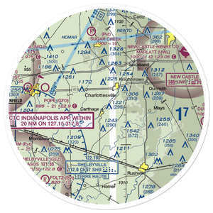 Small Field (IN81) VFR Sectional Sticker (30 mile)