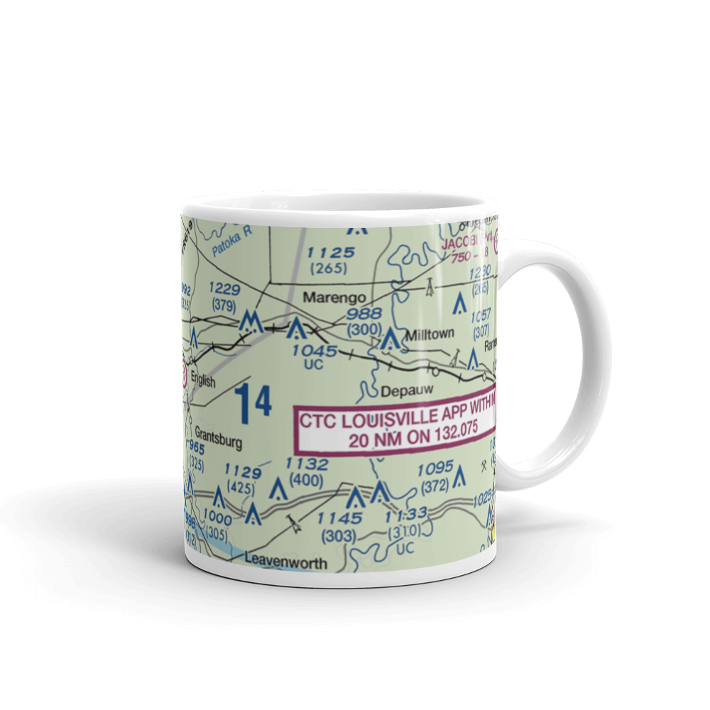 Roberson Airport (IN80) VFR Sectional  Mug 