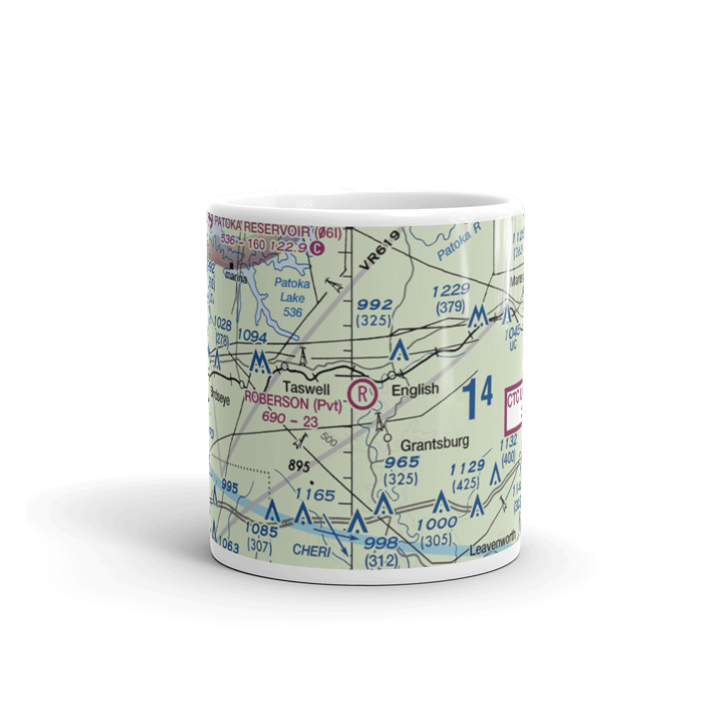 Roberson Airport (IN80) VFR Sectional  Mug 