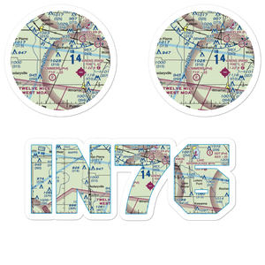 Podell Airport (IN76) VFR Sectional Sticker Pack