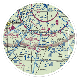 Mayer Airport (IN72) VFR Sectional Sticker (30 mile)
