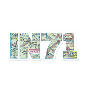 Plew Airport (IN71) VFR Sectional Sticker