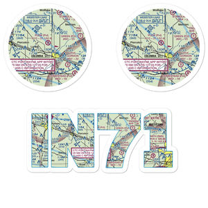 Plew Airport (IN71) VFR Sectional Sticker Pack