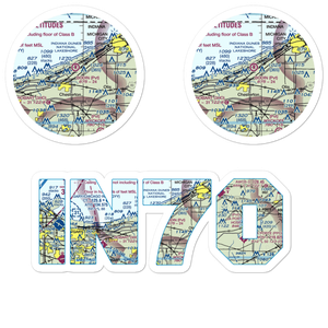 Bodin Airport (IN70) VFR Sectional Sticker Pack