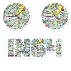 Beck Airport (IN64) VFR Sectional Sticker Pack
