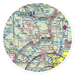Tropria Airport (IN62) VFR Sectional Sticker (30 mile)
