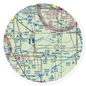 Flying J Airport (IN61) VFR Sectional Sticker (30 mile)