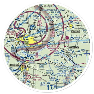 Jerry W. Humphrey Seaplane Base (IN59) VFR Sectional Sticker (30 mile)