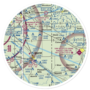 Sealscott Airport (IN58) VFR Sectional Sticker (30 mile)