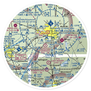 Carroll's Airpark (IN56) VFR Sectional Sticker (30 mile)
