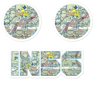Carroll's Airpark (IN56) VFR Sectional Sticker Pack