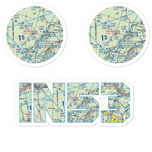 Miller Airport (IN53) VFR Sectional Sticker Pack