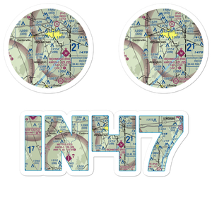 White Airport (IN47) VFR Sectional Sticker Pack