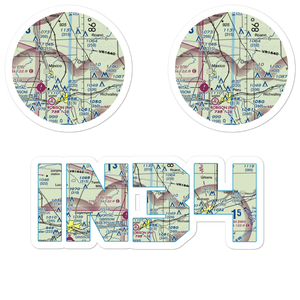 Rush Strip (IN34) VFR Sectional Sticker Pack