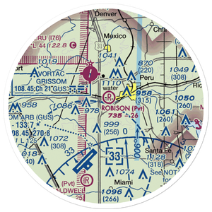Robison Airport (IN33) VFR Sectional Sticker (20 mile)