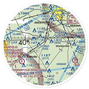 Stephenson Airport (IN32) VFR Sectional Sticker (20 mile)