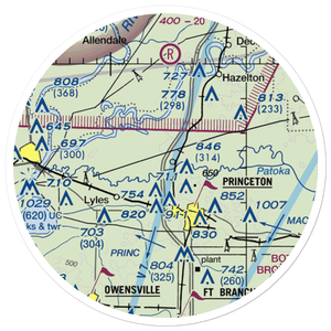 Hull Airport (IN30) VFR Sectional Sticker (20 mile)