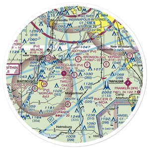 Jungclaus Airport (IN20) VFR Sectional Sticker (30 mile)