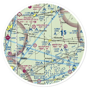 Hook Field (IN18) VFR Sectional Sticker (30 mile)