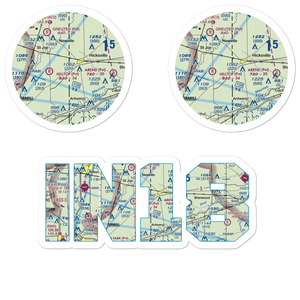 Hook Field (IN18) VFR Sectional Sticker Pack