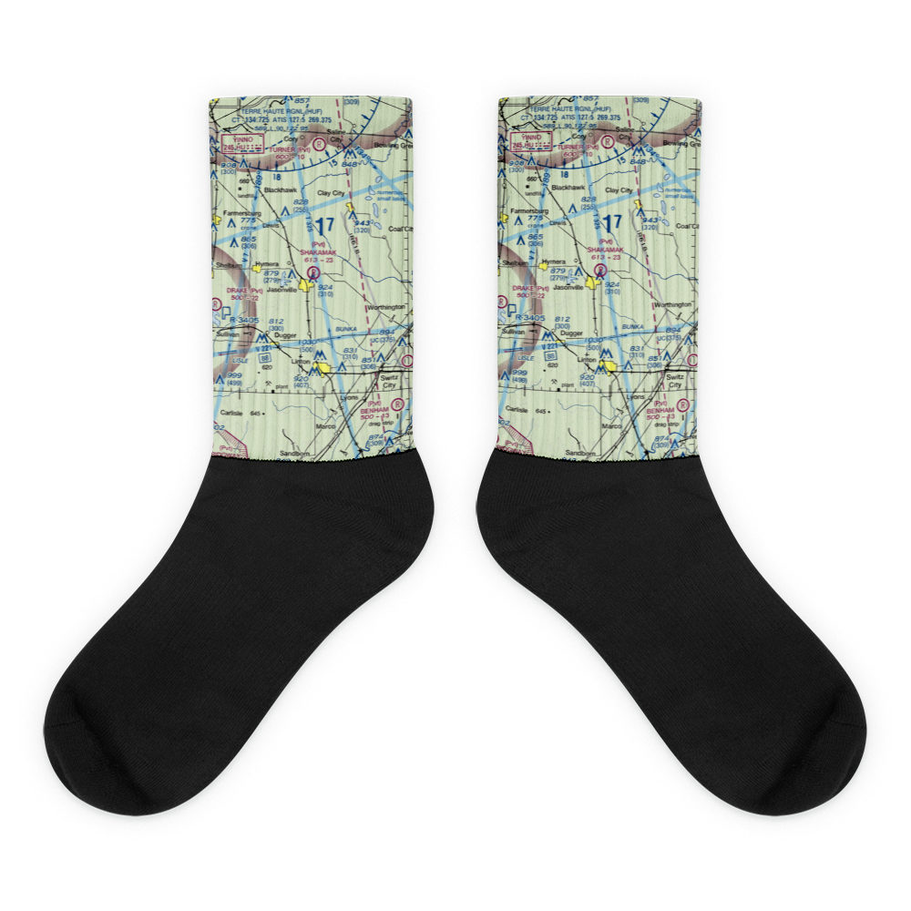 Shakamak Airport (IN08) VFR Sectional Socks 