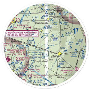 Stevens Farms Airport (IN05) VFR Sectional Sticker (30 mile)