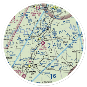 Alford Airpark (IN03) VFR Sectional Sticker (30 mile)