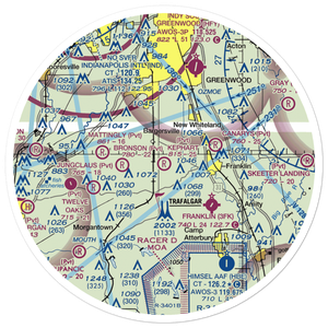 Kephart Field Airport (IN01) VFR Sectional Sticker (30 mile)
