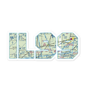 B & C Airport (IL99) VFR Sectional Sticker