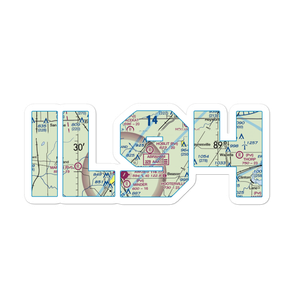 Hoblit Farms Airport (IL94) VFR Sectional Sticker