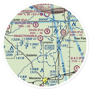 Earl Barnickel Airport (IL88) VFR Sectional Sticker (20 mile)