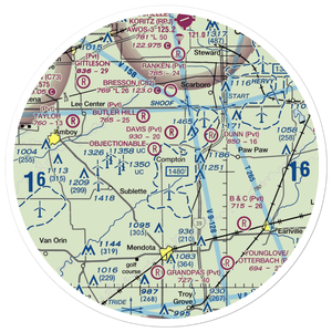 Earl Barnickel Airport (IL88) VFR Sectional Sticker (30 mile)