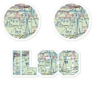 Earl Barnickel Airport (IL88) VFR Sectional Sticker Pack