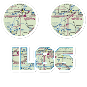 Krohe Airport (IL86) VFR Sectional Sticker Pack