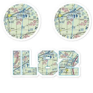 Martin RLA Restricted Landing Area (IL82) VFR Sectional Sticker Pack