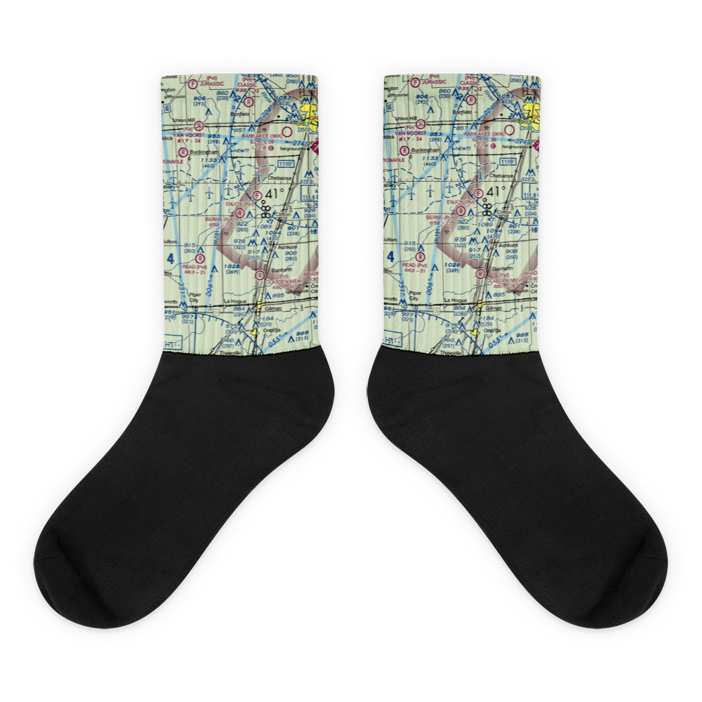 Berns Airport (IL81) VFR Sectional Socks 