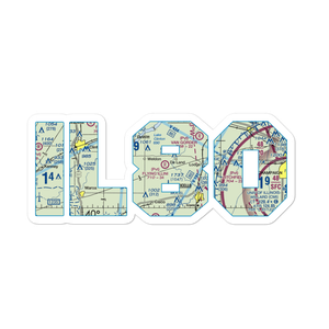 Flying Illini Airport (IL80) VFR Sectional Sticker