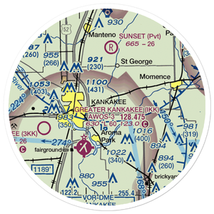Benoit Airport (IL78) VFR Sectional Sticker (20 mile)