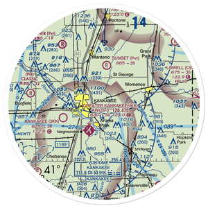Benoit Airport (IL78) VFR Sectional Sticker (30 mile)