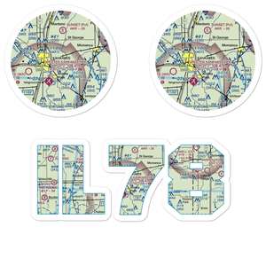 Benoit Airport (IL78) VFR Sectional Sticker Pack